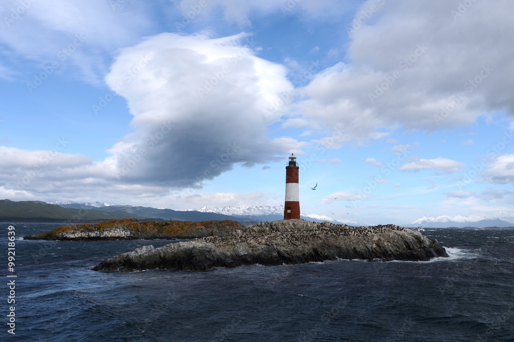 Lighthouse in the Beagle channel.