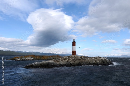 Lighthouse in the Beagle channel.