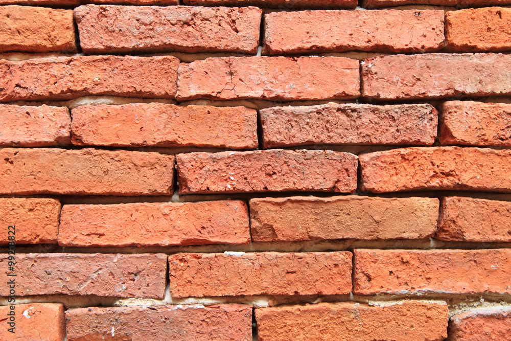 brick wall at walk street in the park brick wall at walk street in the park