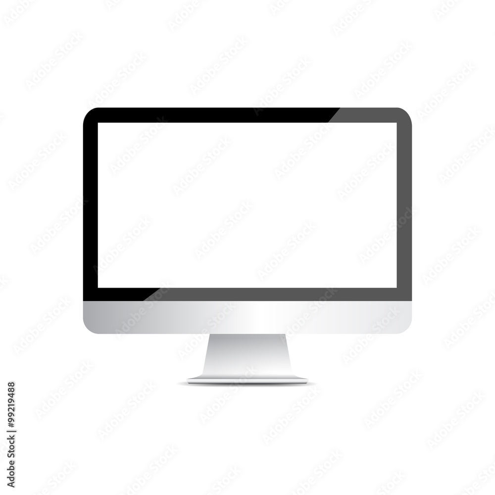 monitor screen on white background isolate vector illustration eps 10 monitor screen on white background isolate vector illustration eps 10