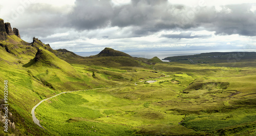 Quiraing on isle of skye, Scotland