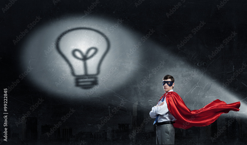 Strong and powerful as super hero Strong and powerful as super hero