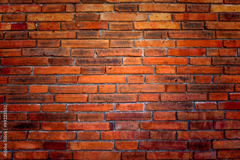 Obraz premium Old red brick wall backgroun
