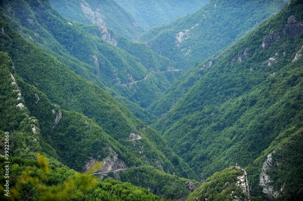 Off road in albanian mountains