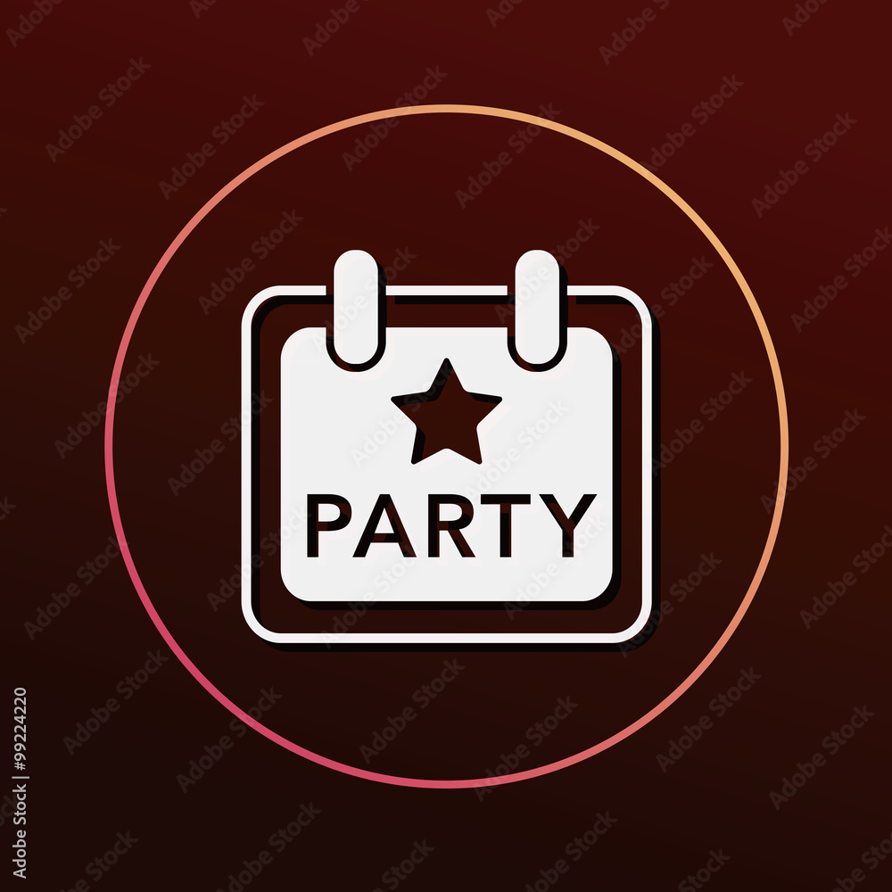 party sign icon