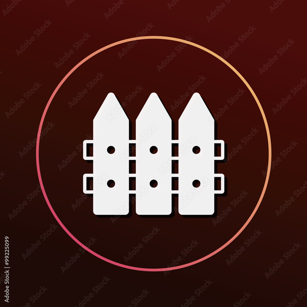 garden fence icon garden fence icon