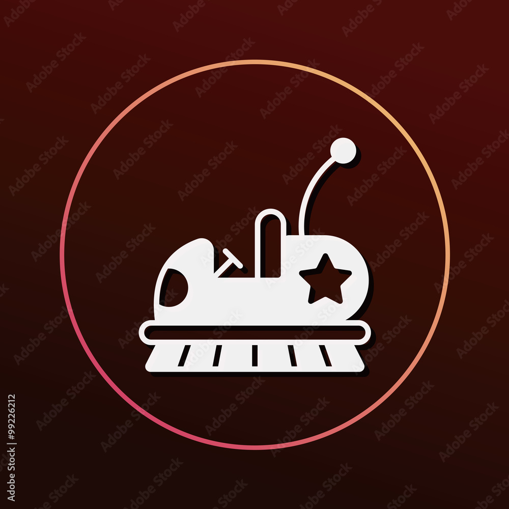 amusement park bumper cars icon amusement park bumper cars icon