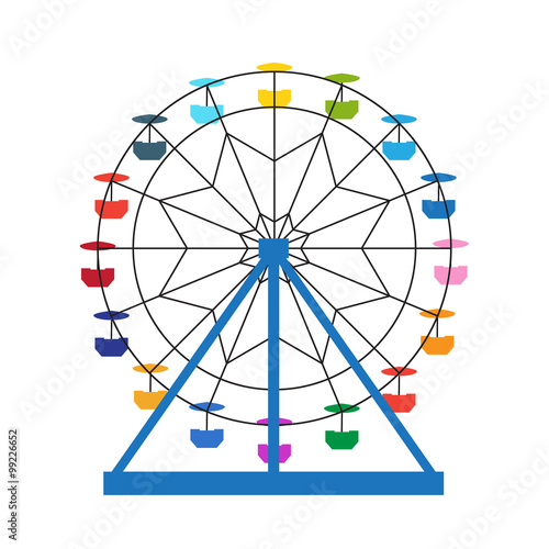 Colorful ferris wheel © MNaniti