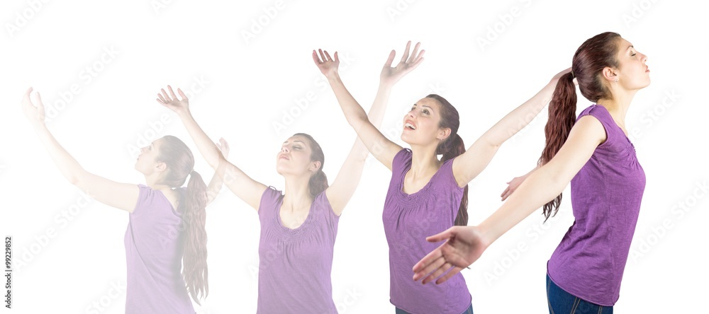 Naklejka premium Woman meditating