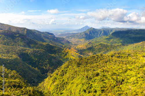 Black River Gorges National Park on Mauritius. It covers an area of 67.54 km². The park protects most of the island's remaining rainforest.