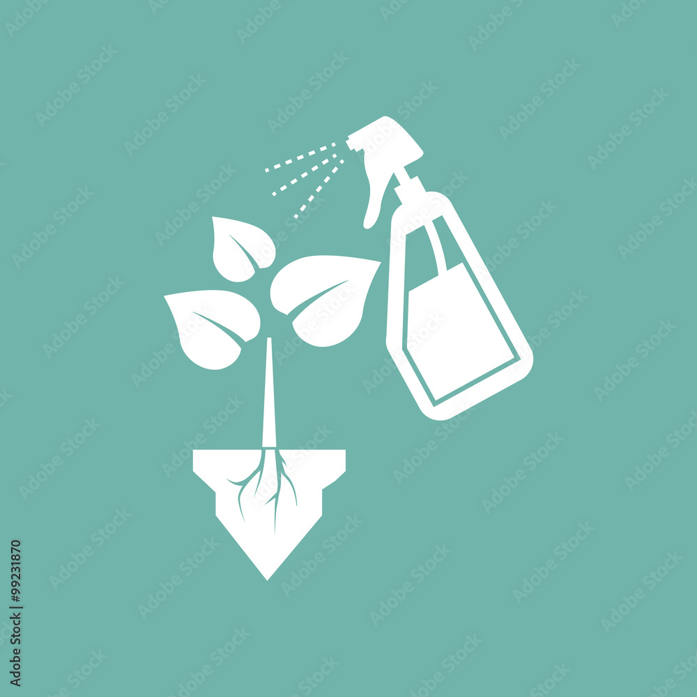 Spraying the plant icon Spraying the plant icon