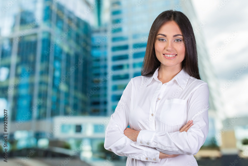 Business Woman Smiling Business Woman Smiling