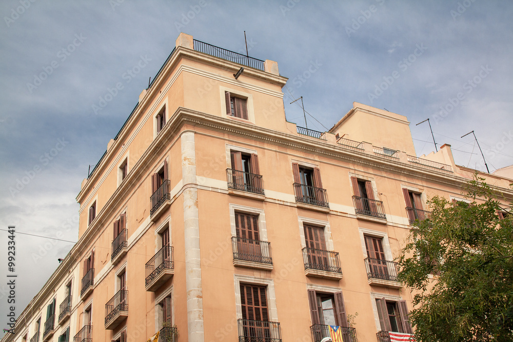 Devanture d'immeuble, Barcelone, Catalogne, Eespagne