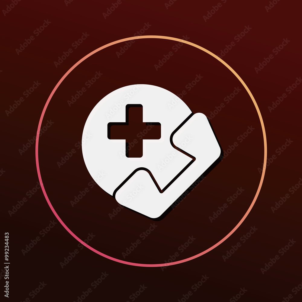 Obraz premium emergency call icon