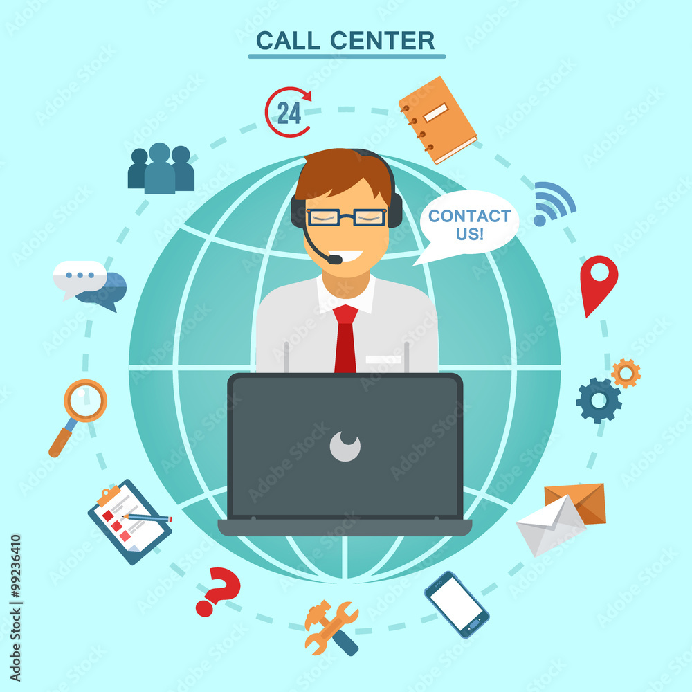 Concept of Technical Online Support Call Center Concept of Technical Online Support Call Center