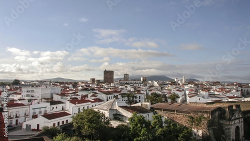 Aerial view of Olivenza Town, Spain photo