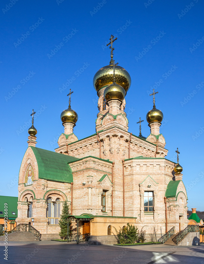 Kiev, Ukraine. Goloseevo monastery churche