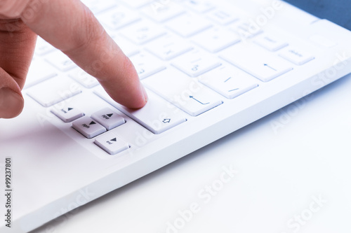Computer keyboard close up
