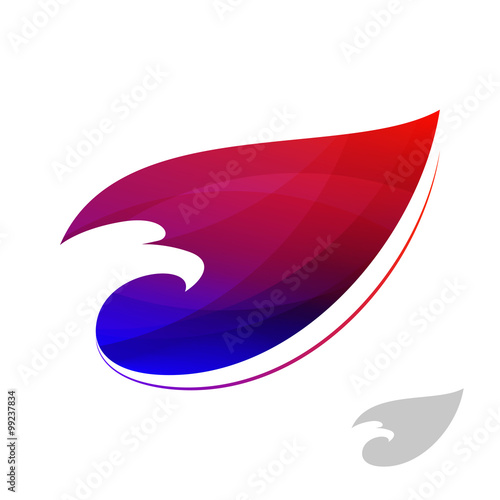 Eagle Logo Icon Design. Abstract colorful symbol of an eagle on the bright background.