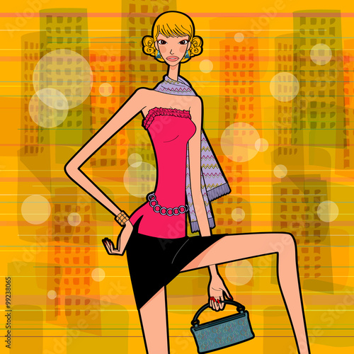 stylish city girl