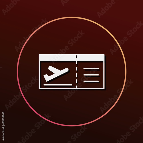 air ticket icon