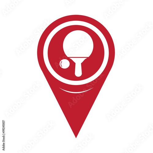 Map Pin Pointer Table tennis icon