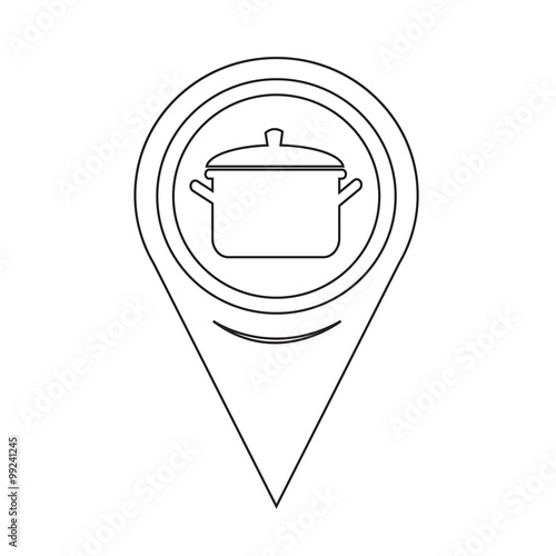 Map Pin Pointer pot icon