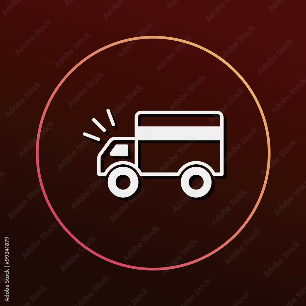 cargo truck icon