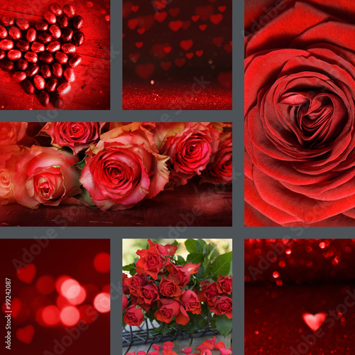 Collage Valentines day photo