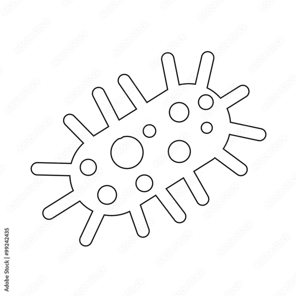 virus bacteria icon Illustration design virus bacteria icon Illustration design