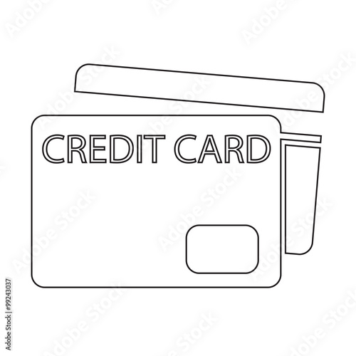 Credit Card Icon symbol Illustration design
