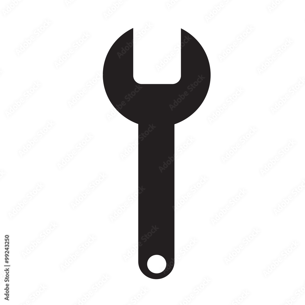 Wrench icon Illustration design Wrench icon Illustration design
