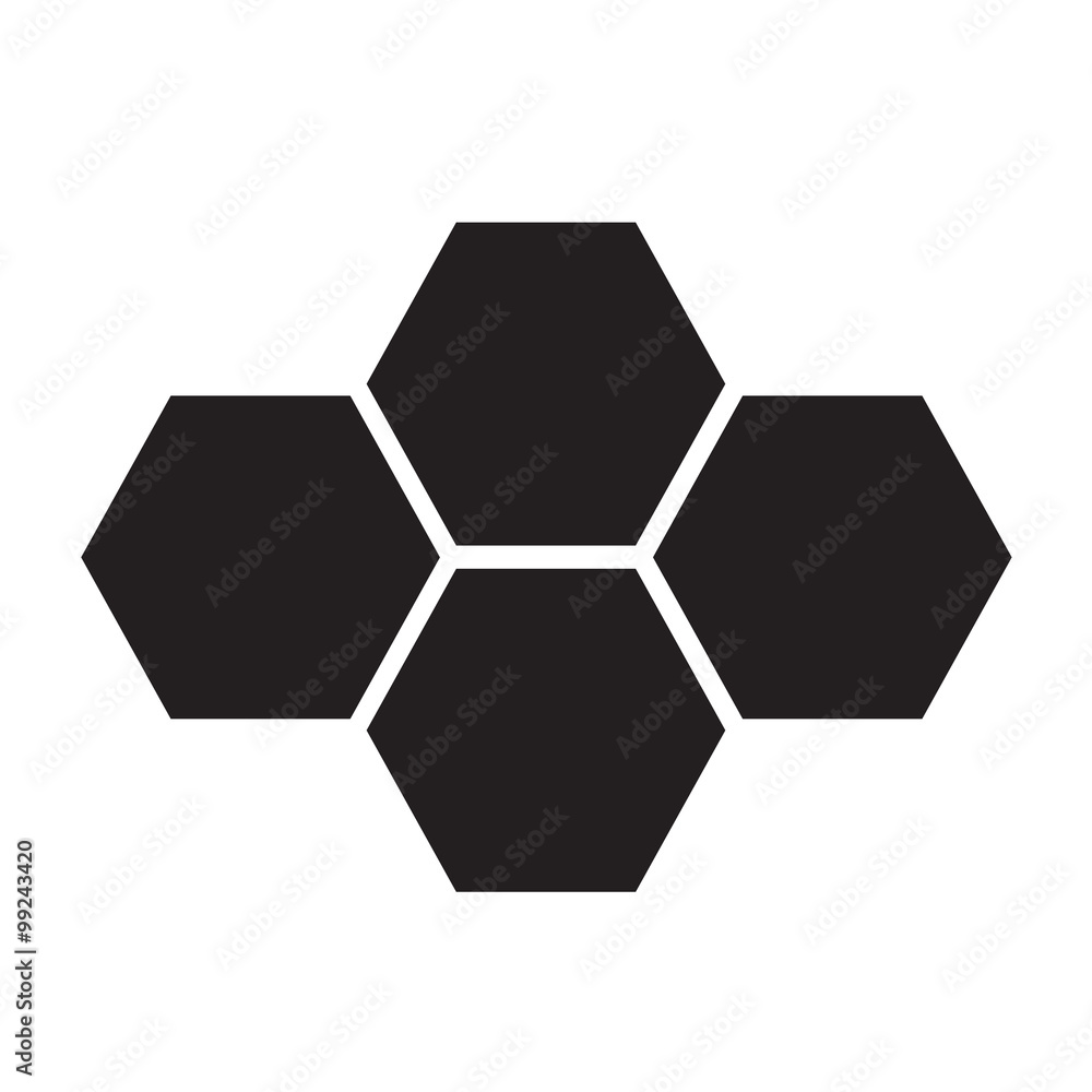 Honey Comb Icon Illustration design Honey Comb Icon Illustration design