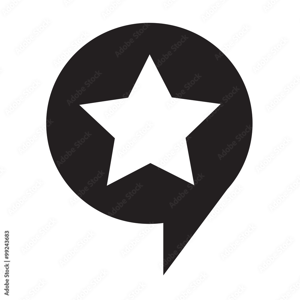 Speech Bubble star icon Illustration symbol design Speech Bubble star icon Illustration symbol design