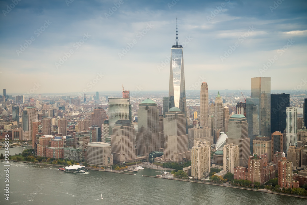 Obraz premium Manhattan skyscrapers in NYC