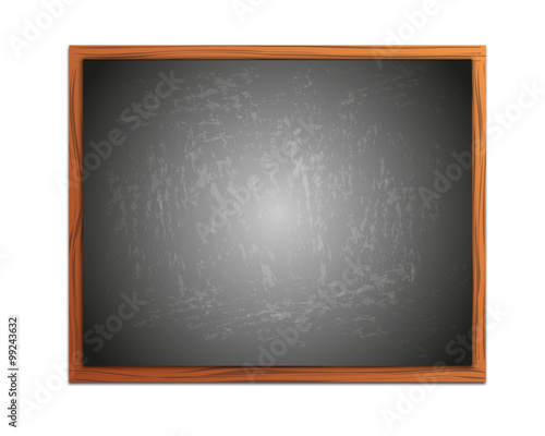 Empty chalkboard background with frame