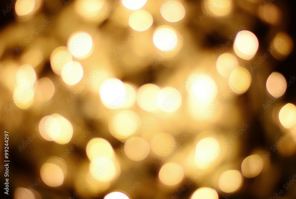 Golden bokeh background Golden bokeh background