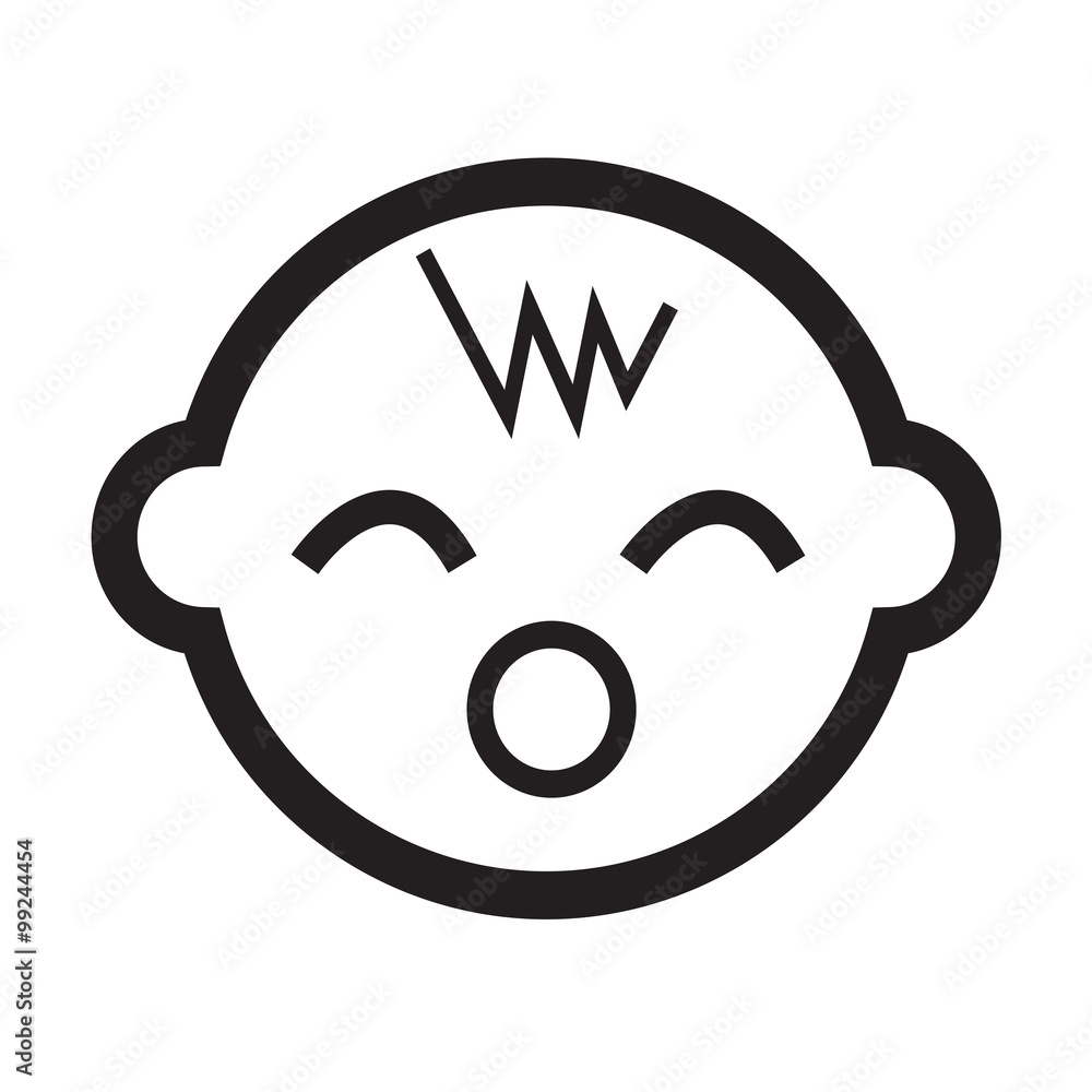 Baby icon Illustration sign design