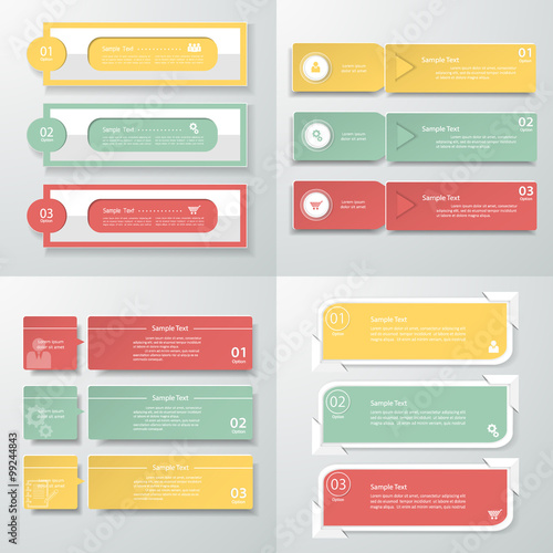 Infographic template for business concept