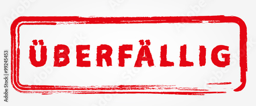 Überfällig Stempel