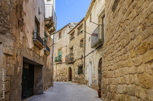 Medieval streets in Sant Joan de Horta  Spain