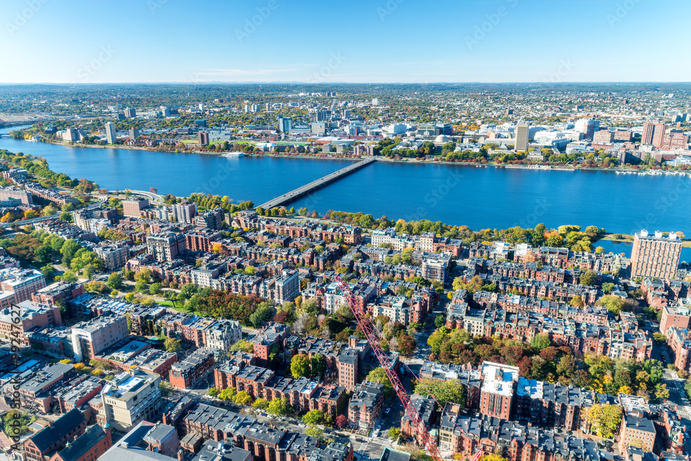 Obraz premium Beautiful Boston skyline