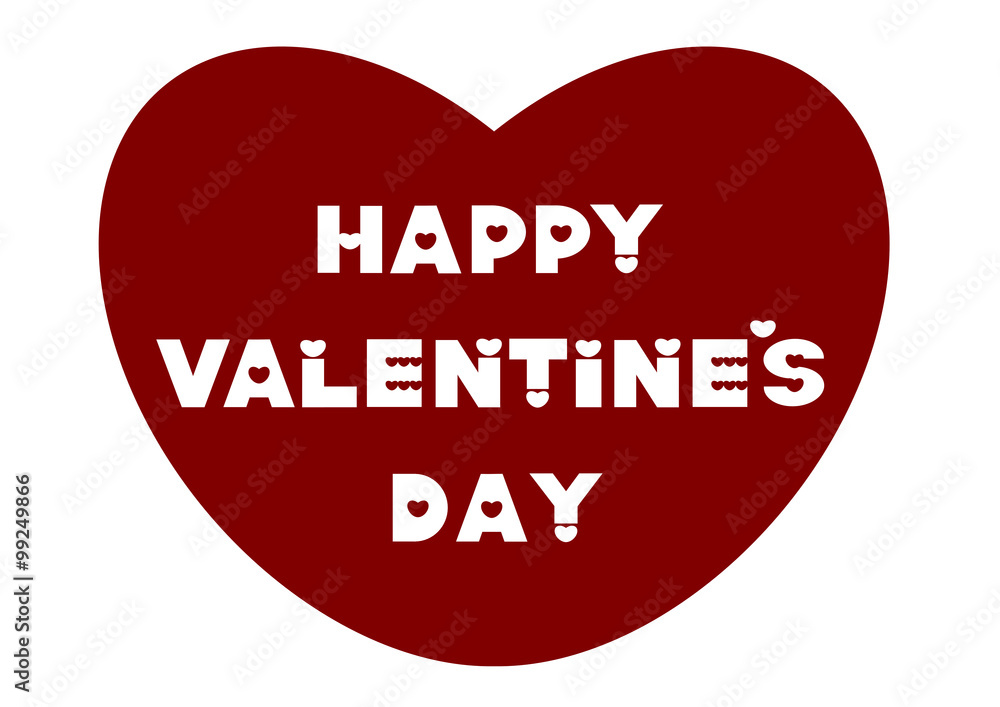 Happy Valentine S Day バレンタインデー ハート ロゴマーク 赤 Stock Vector Adobe Stock Happy Valentine S Day バレンタインデー ハート ロゴマーク 赤 Stock Vector Adobe Stock