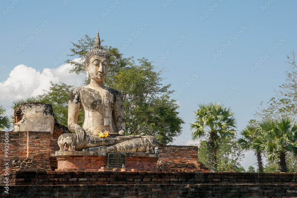 Obraz premium Budda Wat Phra Phai Luang Sukhothai Historical Park