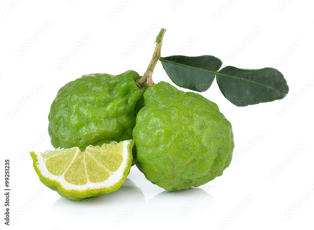 bergamot on white background bergamot on white background