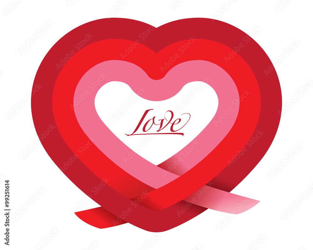 Love Heart Vector illustration for your design. Love Heart Vector illustration for your design.