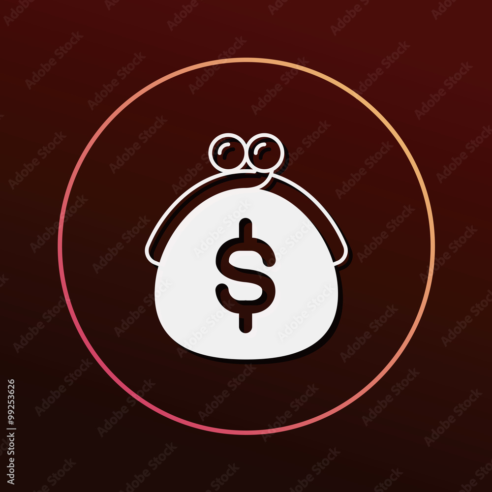 Fototapeta premium wallet icon
