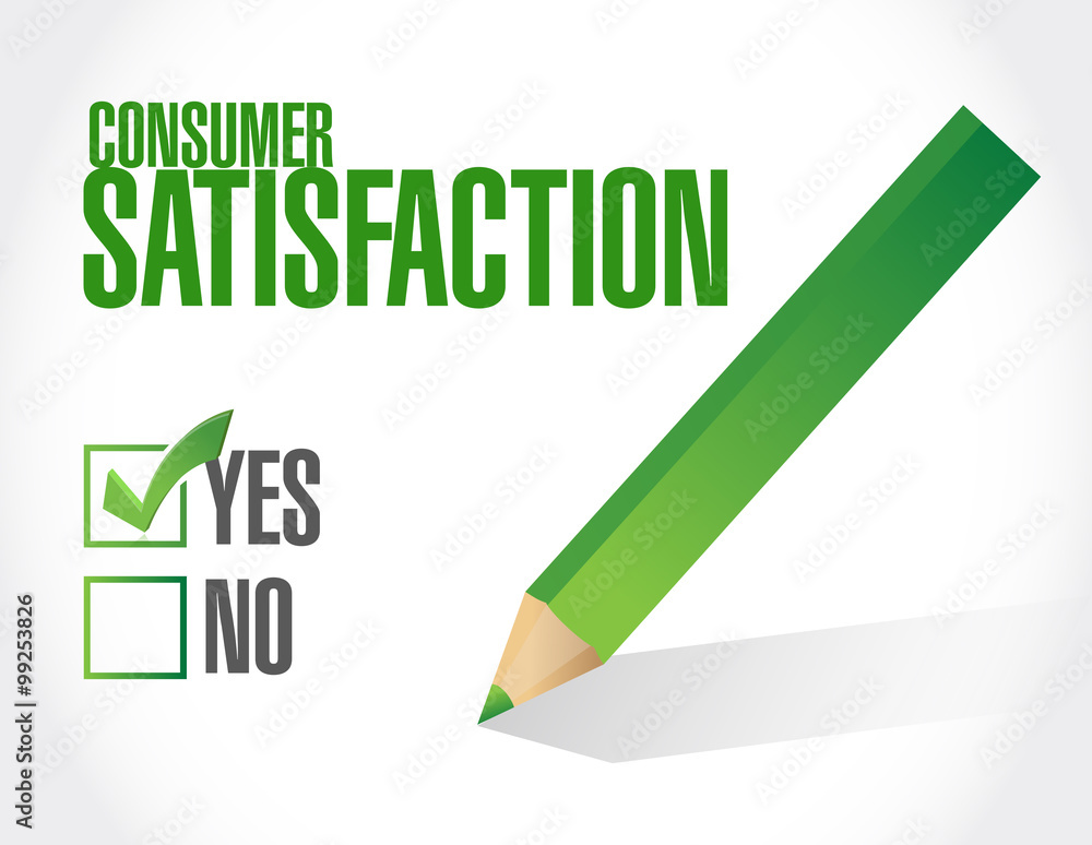 Consumer Satisfaction approval sign concept Consumer Satisfaction approval sign concept