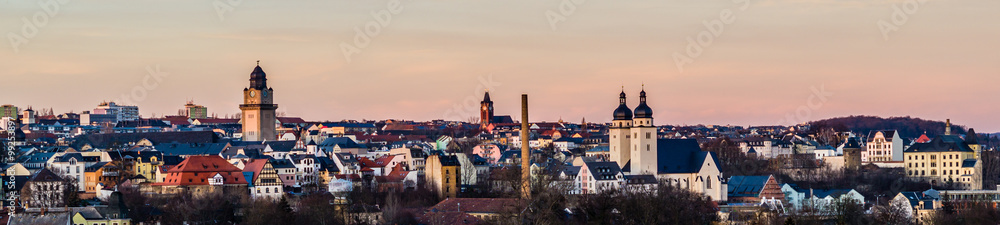 Stadtpanorama von Plauen