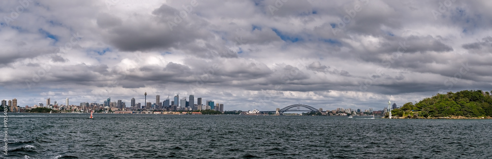 Skyline von Sydney vom Wasser aus